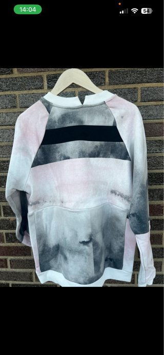 Sudadera Hurley gris y rosa