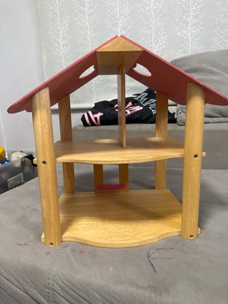 Casita casa de muñecas de madera para muñecas