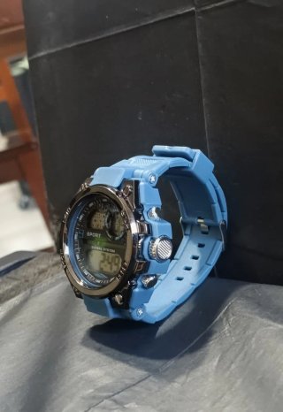 Orologio Uomo Sportivo Blu e Argento