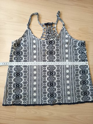 Top tirantes estampado tribal