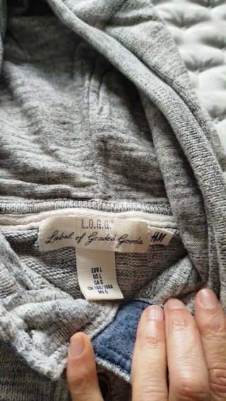 Sudadera jersey caballero gris