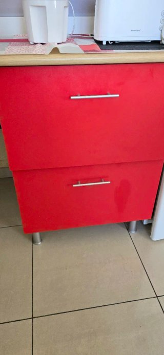 Módulos de cocina madera y metal
