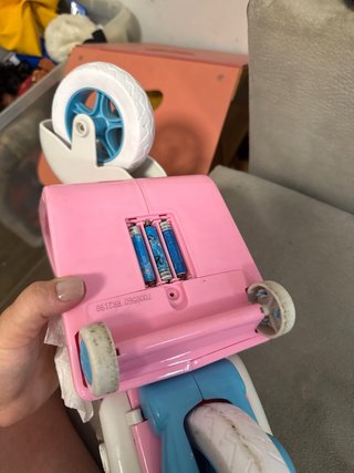 Moto Nancy Scooter Rosa y Blanca