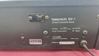 Nakamichi BX-1 Deck Cassette 2 Cabezales