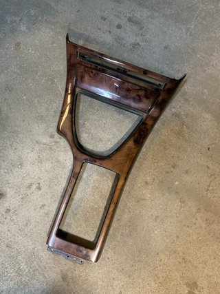 Moldura consola central BMW X5 E53 madera