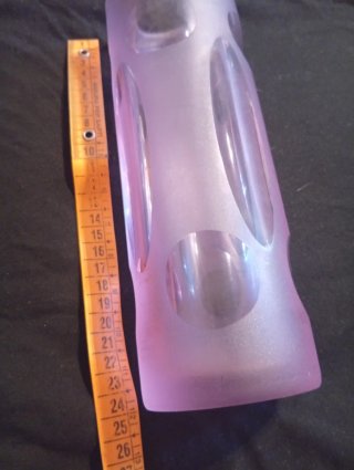 Vaso cristallo space age anni '70