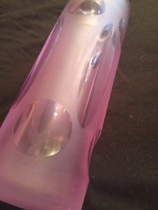 Vaso cristallo space age anni '70