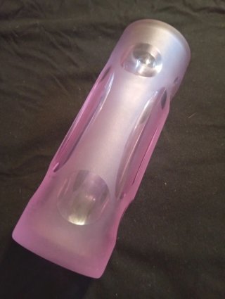 Vaso cristallo space age anni '70