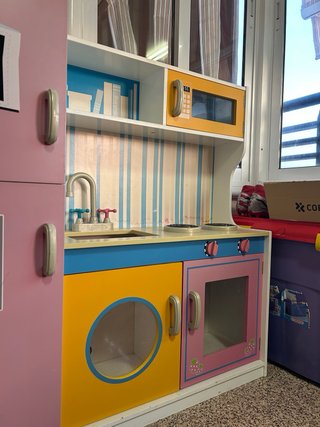 Cocina de Juguete Rosa y Azul