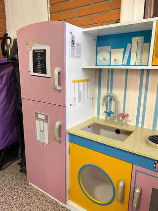 Cocina de Juguete Rosa y Azul