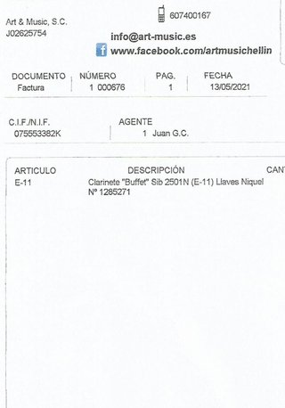 Clarinete profesional
