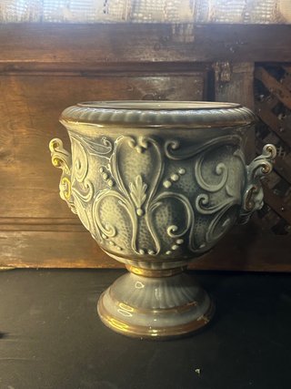 Urna La Torri Italia Cerámica Dorada