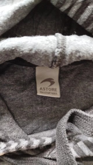 Sudadera  Rayas Grises y Negras Talla M