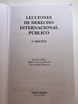 Lecciones de Derecho Internacional Público 4a E...