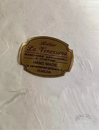 Maschera Veneziana Artigianale Vintage