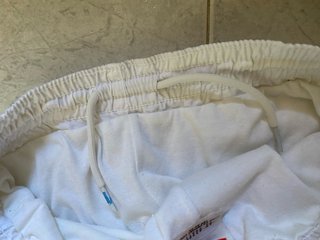 Pantalones cortos niño blancos con diseño