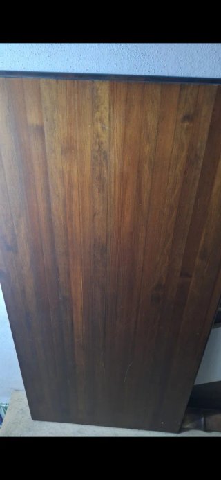 Mesa de madera maciza rústica