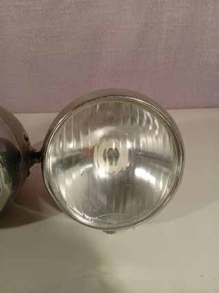 Faros Moto Rinder Mod. 130 Cromados