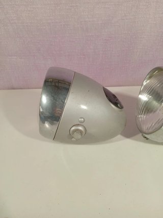 Faros Moto Rinder Mod. 130 Cromados