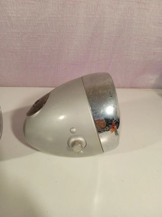 Faros Moto Rinder Mod. 130 Cromados