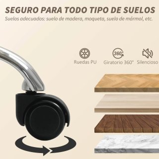 Silla Escritorio Borreguito con Reposapiés