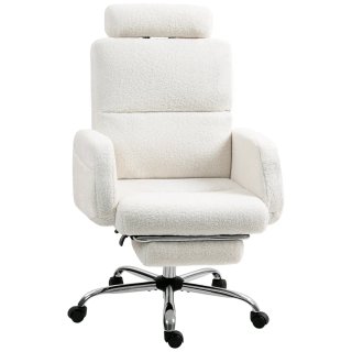 Silla Escritorio Borreguito con Reposapiés