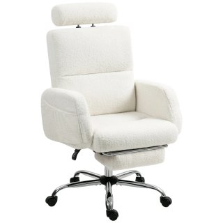 Silla Escritorio Borreguito con Reposapiés