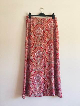 Falda Larga Estampada Bohemia