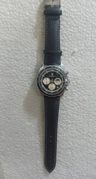 Orologio Uomo Regent Cronografo Quadrante Nero