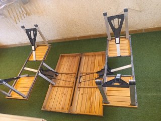 Mesa plegable maleta camping playa