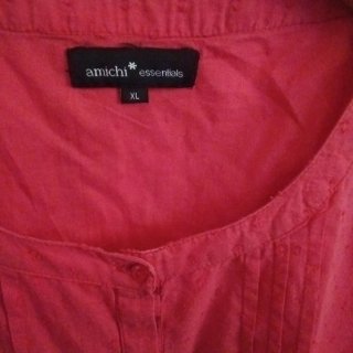 Blusa sin mangas XL fucsia Amichi