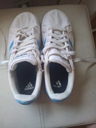 Zapatillas Adidas Talla 35 Blancas y Azules
