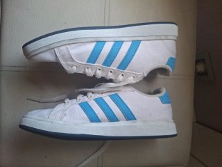 Zapatillas Adidas Talla 35 Blancas y Azules