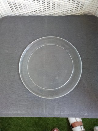 Plato de microondas de vidrio