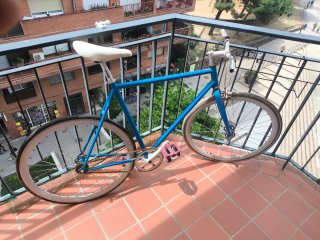Bicicleta Fixie Azul