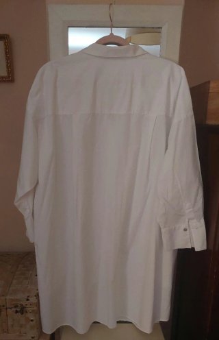 Vestido camisero blanco Zara