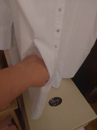 Vestido camisero blanco Zara