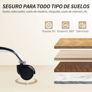 Silla de oficina ergonómica con reposapiés