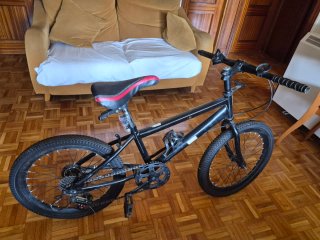Bicicleta infantil negra