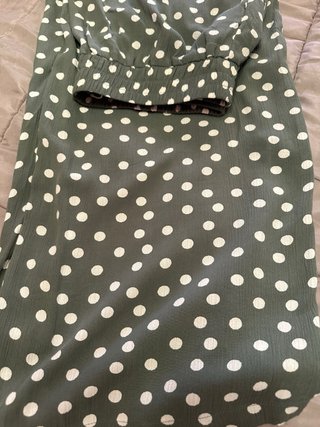 Pantalones Cortefiel Mujer Lunares Verdes