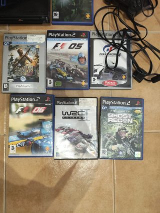 Consola PlayStation 2 Negra + 7 Juegos