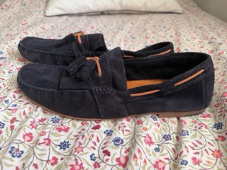 Mocasines náuticos Zara azul marino