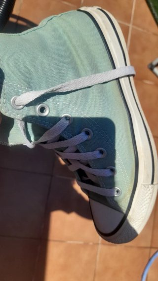 Zapatillas Converse altas verde agua
