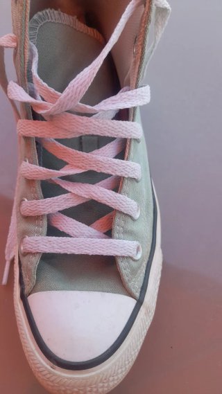 Zapatillas Converse altas verde agua