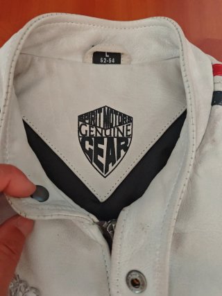 Chaqueta Biker Cuero Talla L, Spirit Motors