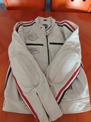 Chaqueta Biker Cuero Talla L, Spirit Motors
