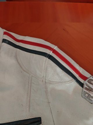 Chaqueta Biker Cuero Talla L, Spirit Motors
