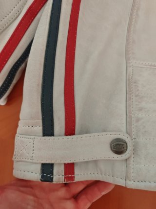 Chaqueta Biker Cuero Talla L, Spirit Motors