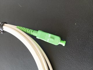 Cable Fibra Óptica SC/APC Verde