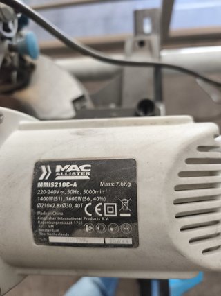 Ingletadora Mac Allister Mmis210c + Mesa